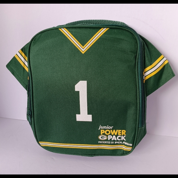 💛💚 Green Bay Packers Jersey Cooler Bag Lunch Power Pack NFL Football Kids - Picture 1 of 7